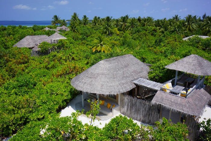 Vue d'ensemble d'une Villa Plage Lagon